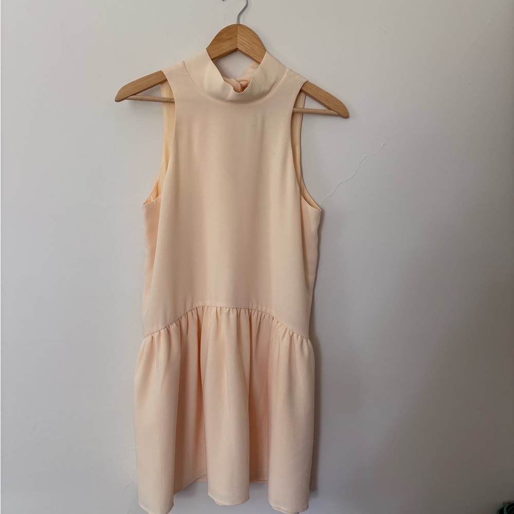 Elizabeth and James Trisha Highneck Dress in Butter Yellow - Size Small